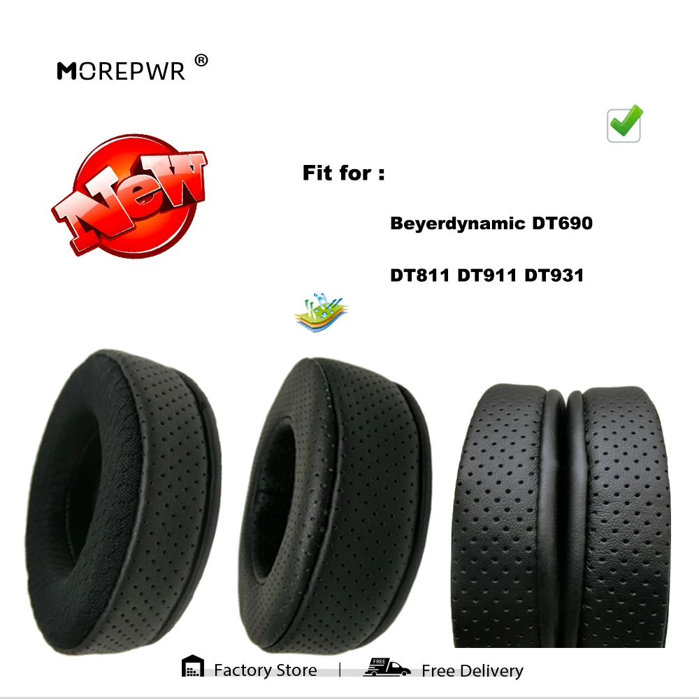 

Replacement Ear Pads for Beyerdynamic DT690 DT811 DT911 DT931 Headset Parts Leather Cushion Velvet Earmuff Earphone Sleeve Cover