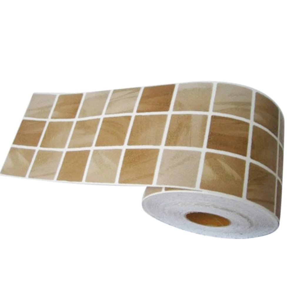 5 Patterns Available 10x100cm Mosaic PVC Self Adhesive Wall 3D Decal Tile Stickers DIY Home Kitchen Decoration