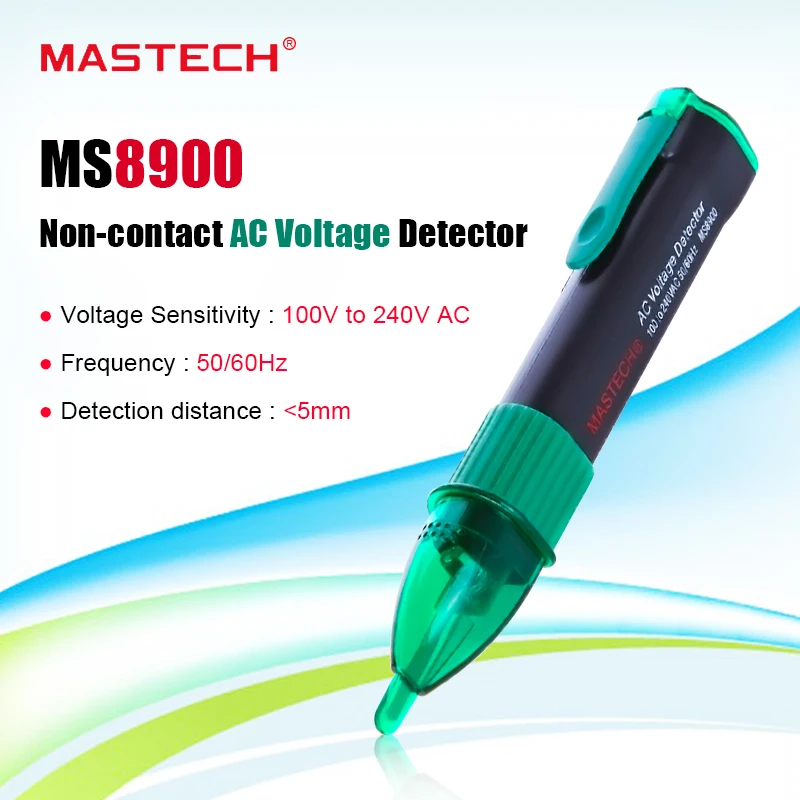 Mastech Contato V-240 v ac Tensão Detector Sensor Tester Caneta Frete Grátis Ms8900 Não 100