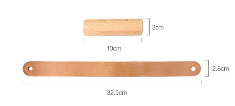 3pcs Nordic solid wood hook wall hanging wall free punch wall coat hook door clothes hanger hanger hook