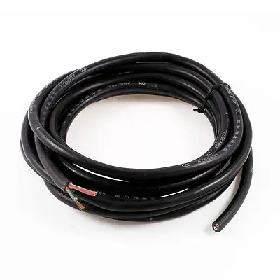 17/2 Cable núcleos Conductor eléctrico RVV Cable negro 5 metros - AliExpress