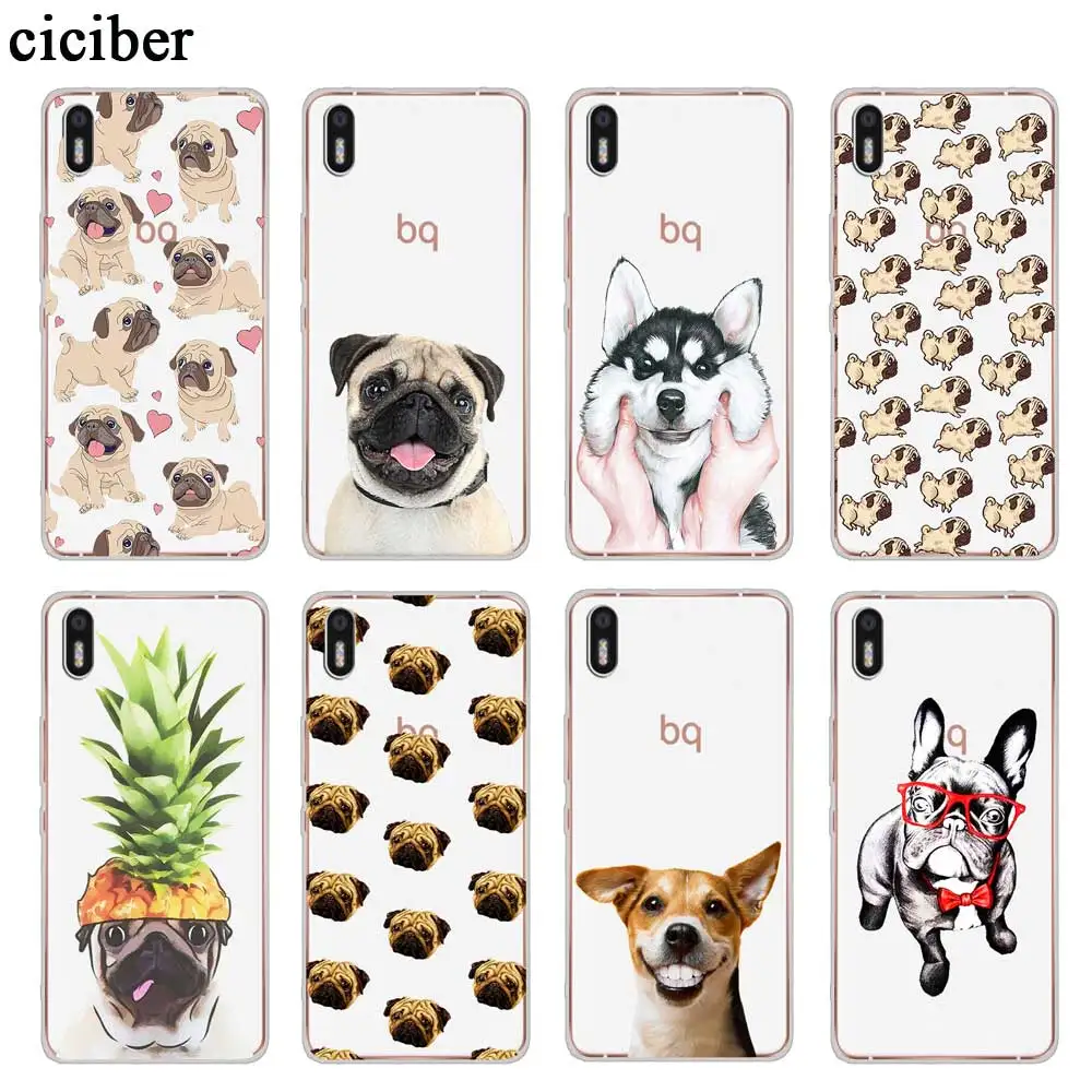 Ciciber Забавные милые животные собака для BQ Aquaris U2 C U X5 V VS X2 X Plus Lite Pro E5 S M5 M5.5 Мягкие