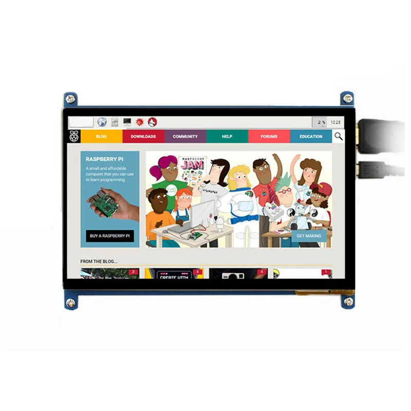 7 дюймов 1024X600 емкостный пресс-экран Hdmi монитор ЖК-дисплей для Raspberry Pi