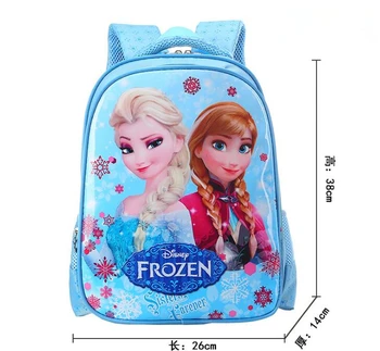 

Disney princess Children cartoon primary bag for school reduction bag girl boy 1-3 grade Frozen Elsa bag for school kid backpack