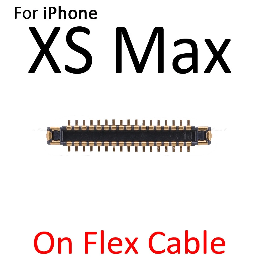 2 шт. встроенный FPC Разъем для iPhone 7 8 Plus X XR XS Max ЖК-экран на логике гибкий кабель материнской платы основная плата