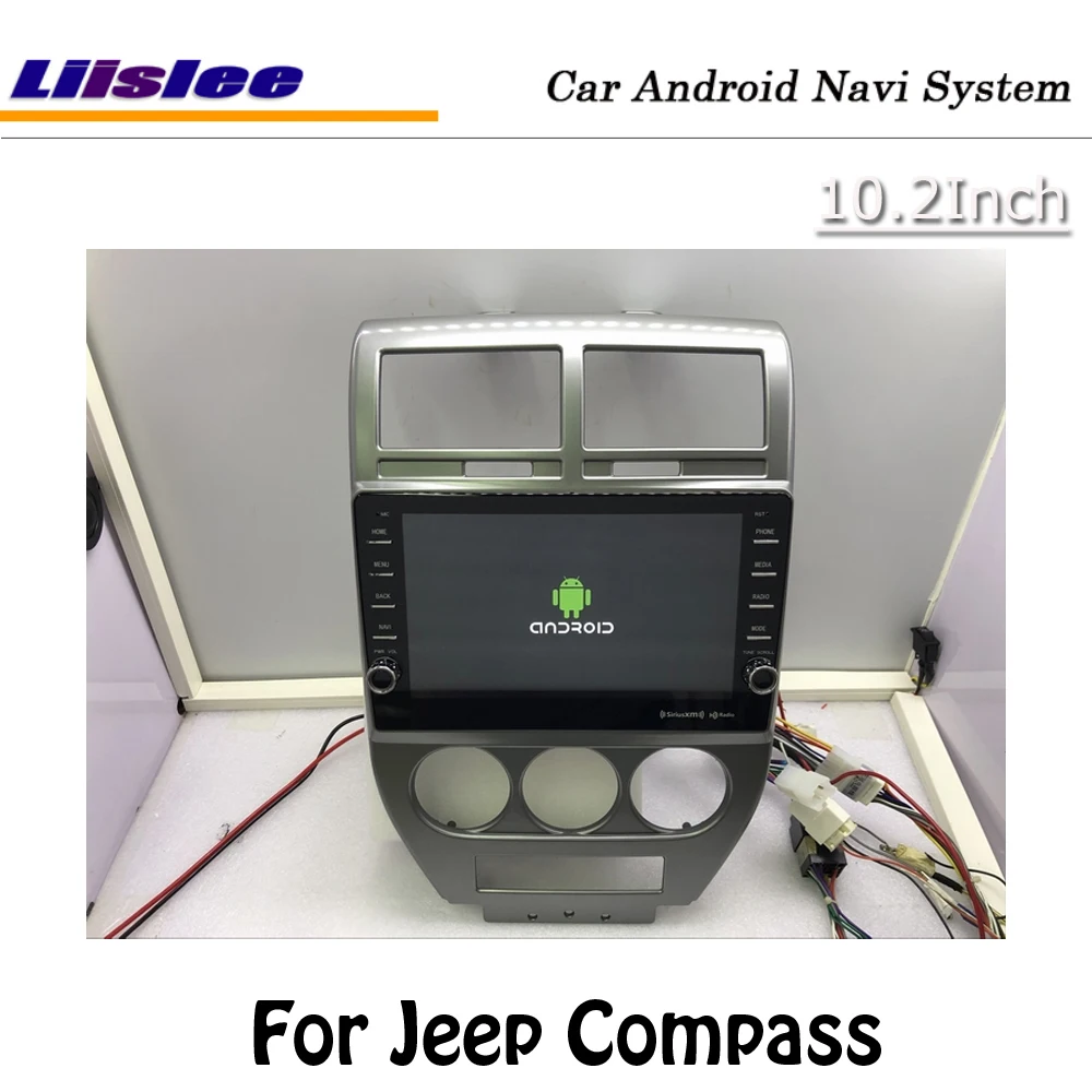 Liislee 10,2 дюймов Android 2+ 32G для Jeep Compass 2007~ 2008 стерео автомобильный экран Carplay Wifi USB gps Navi карта навигация Мультимедиа