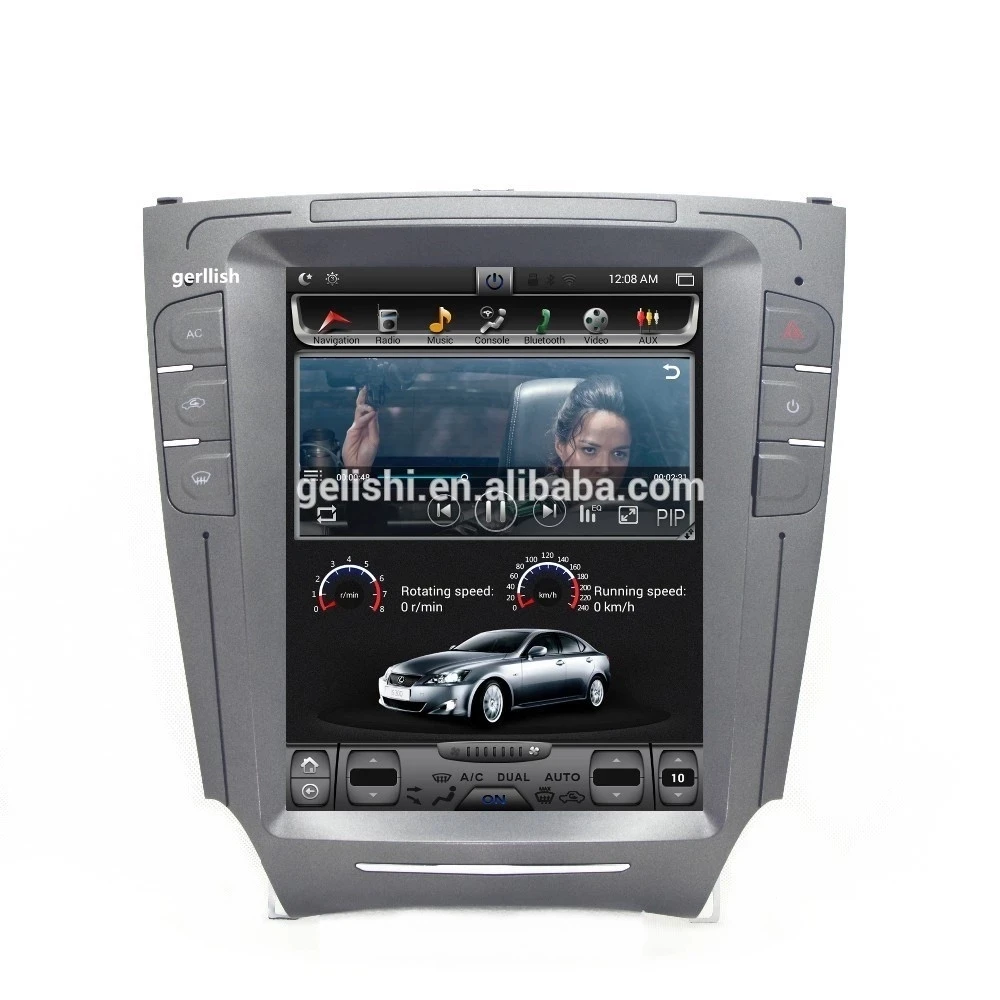 Tesla стиль вертикальный экран android автомобильный dvd gps мультимедийный плеер для Lexus ES250 ES300 ES350 2006-2012 навигаци