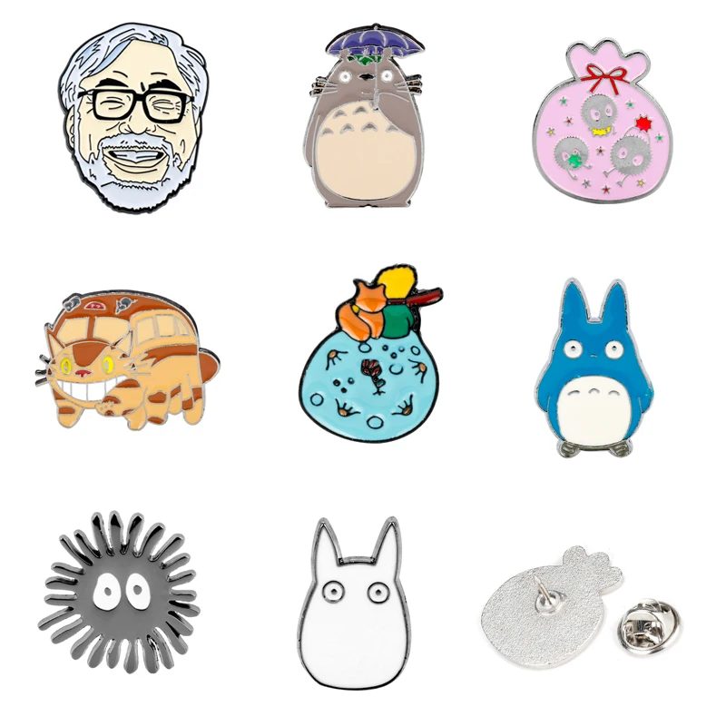 

Miyazaki Hayao Anime Totoro Brooch Enamel pins & Brooches Lovely Cartoon Jewelry Accessories Backpack Collar Lapel pin Brooch