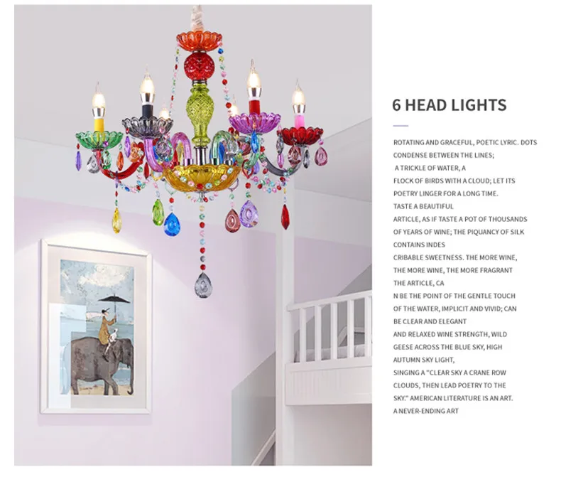 Новые современные светодиодные хрустальные люстры для детей, кухни, гостиной, спальни, красочные хрустальные люстры, Потолочная люстра