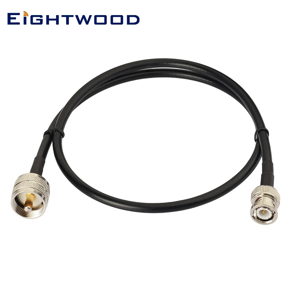 Eightwood BNC папа УВЧ PL-259 RG58 RF коаксиальный кабель 200 см для CB радио любительский