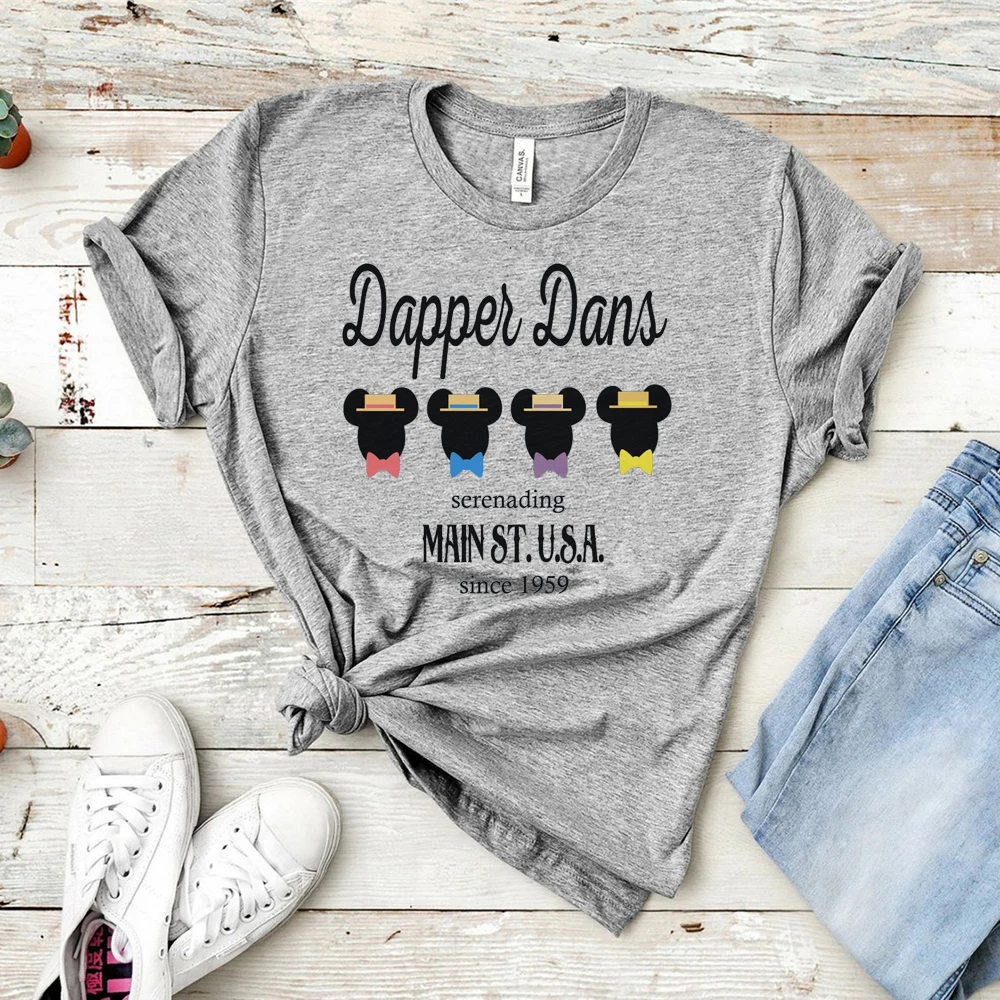 Горячая продажа Dapper Dans мышечная рубашка Микки Маус Графический Serenading основной St
