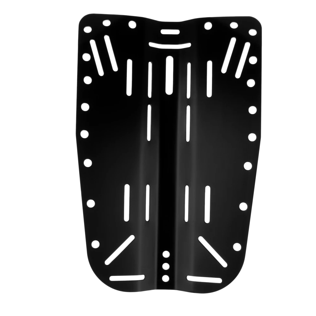 Scuba Diving Dive Technical Diving Standard Aluminum Alloy Backplate, Black