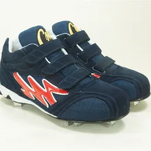 Zapatillas de béisbol profesionales para hombres y mujeres, zapatos de Softball de cuero genuino, transpirables, para entrenamiento