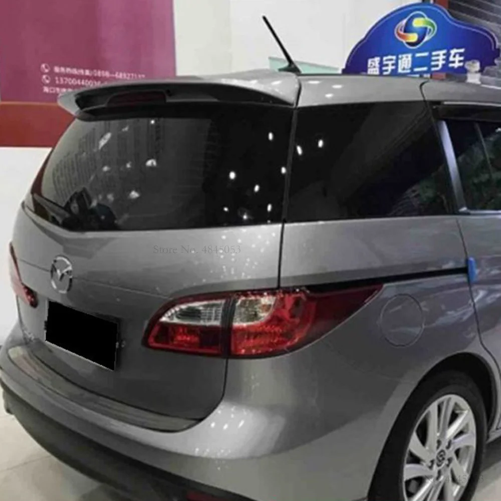 AITWATT для Mazda 5 черный Задний спойлер 2011 до Высококачественный ABS Материал заднее крыло праймер цвет задний спойлер для автомобиля