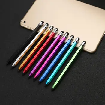 

Multi color WK129 Silicone Dual Tips Capacitive Stylus Pen Touch Screen Drawing Pen For Smart Phone Tablet PC Capacitive Pen New