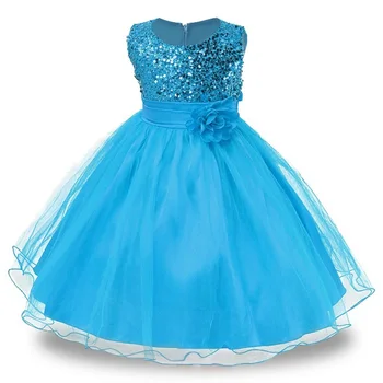 

Girls Dress Summer Kids Elegant Princess Dresses For Girls Lace Sequins Wedding Party Dress Children Clothing 8 10 12 Years 2020