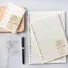 A5 B5 20Holes Loose-Leaf Notebook Refill 60Sheet Spiral Binder Paper Index Inside Page Dot Grid Blank Connell Stationery