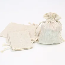 20шт имитация льняной сумки золотой Шелковый льняной Рождественский мешок для подарков на шнурке маленькая сумка для ювелирных изделий