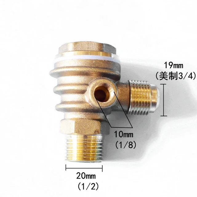 DINGGUANGHE 1Pcs Pure Copper with Heat Sink Vertical 3 Port Return Valve/Check Valve Connector Tool for Air Compressor High Hardness Color : 20x10x20mm DINGGUANGHE 1Pcs Pure Copper with Heat Sink Vertical 3 Port Return Valve/Check Valve Connector Tool for Air Compressor High Hardness Color : 20x10x20mm