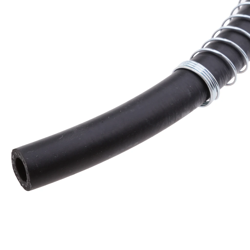 100cm 5/16" 8mm Dia Rubber Braided Oil Fuel Gas Line Hose BlackFuel