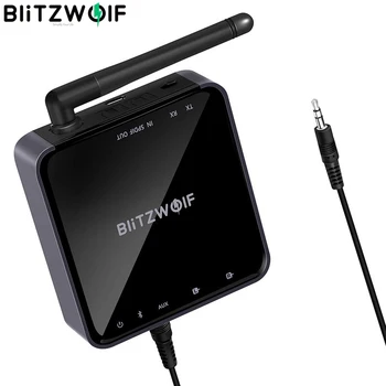 

BlitzWolf BW-BR4 V5.0 Wireless bluetooth 2 in 1 Receiver Transmitter HD Music Audio Adapter 3.5mm Aux for Speaker TV MP3