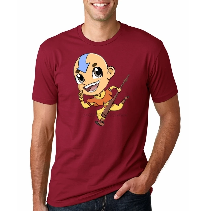 

Fashionable Cartoon Avatar The Last Airbender Aang T Shirt Male S-3XL Big Size Crewneck Graphic Print Tee shirt