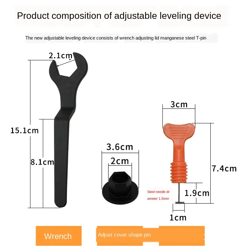 

50 Pcs/set Horizontal Wedge Floor Tile Wall Tile Gasket Frame Tile Leveling System Leveler Locator Pliers