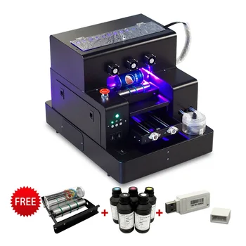 

Full Automatic UV Printer Multifunction A4 UV Inkjet Flatbed Printing Machine For Phone Case Cylinder Wood Glass High Quality