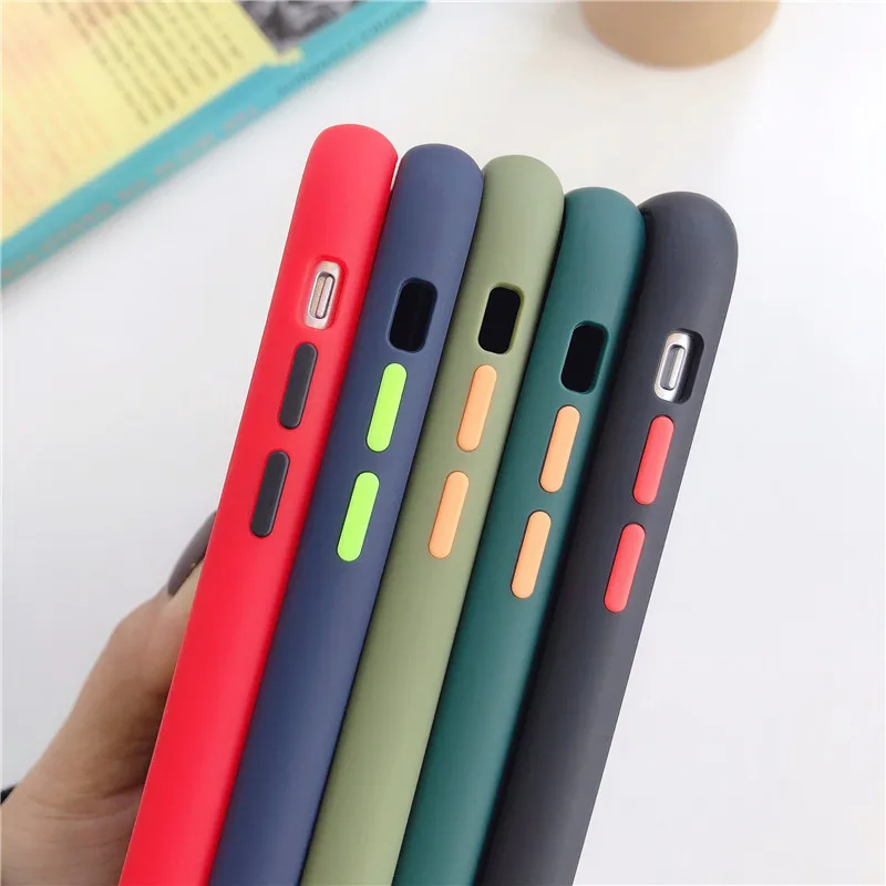 Противоударный защитный матовый чехол для OPPO Realme 6 5 pro Q X XT X2 K1 K3 K5 C3 C2 A1K A3 S A5 A7 A9 2020