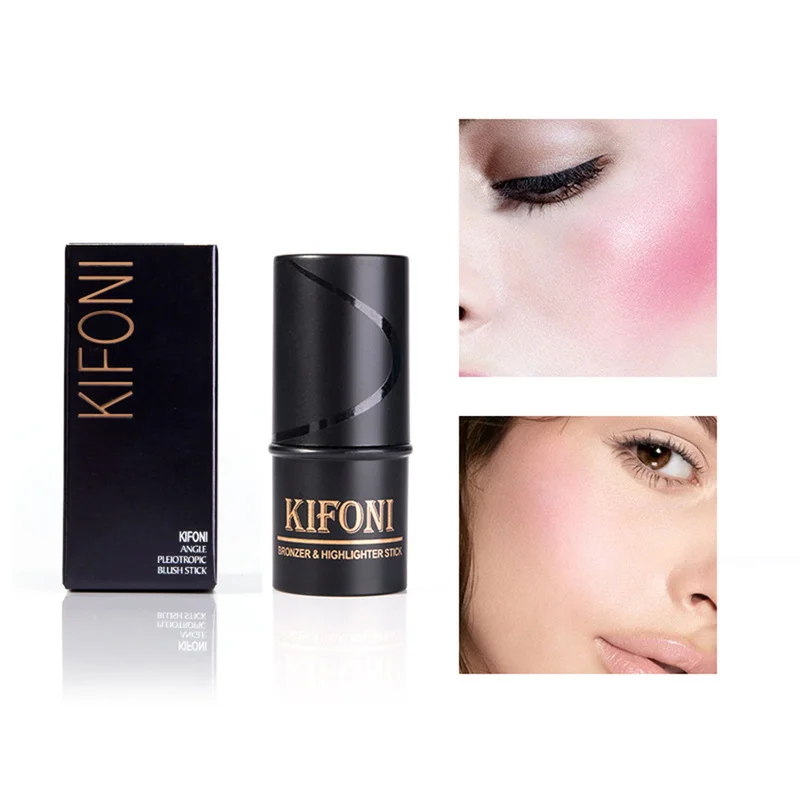 4 цвета Запеченные Румяна Макияж стик палитра лицо крем для щёк стикер