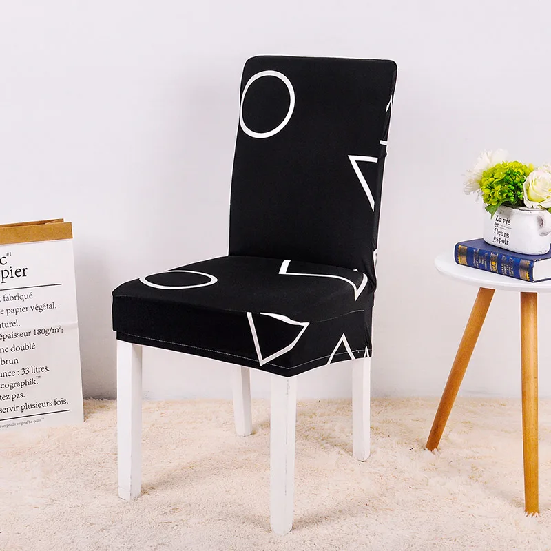 Black Geometric chair cover