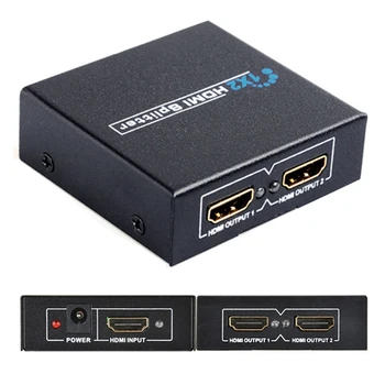 

Full HD US Plug Transmission Office Home Theater Systems 1 In 2 Out 1080P Audio Video Distributor Sharing HDMI Splitter