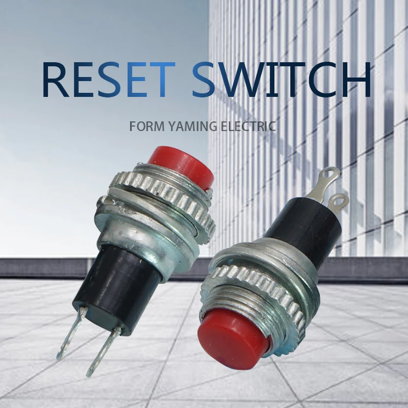 

20pcs Two Pins 2 Foot DS-314 Push Button Switch 2 Foot Self-Reset Momentary Normally Open 10mm