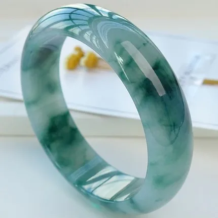 

Zheru Jewelry натуральный бирманский жадеит двухцветный браслет 54-62 мм элегантные ювелирные изделия принцессы лучший подарок