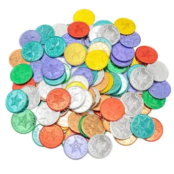 

Lucky Pirate Gold Coins Plastic Set of 100,Play Gold Treasure Coins for Play