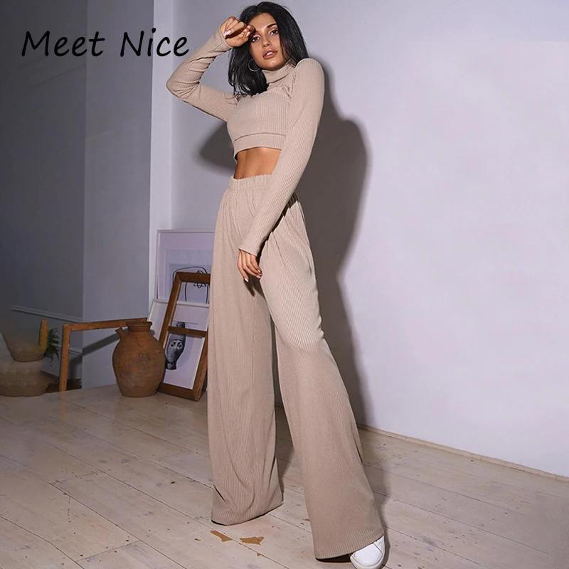Long Sleeve Ribbed Bodycon Crop Tops 