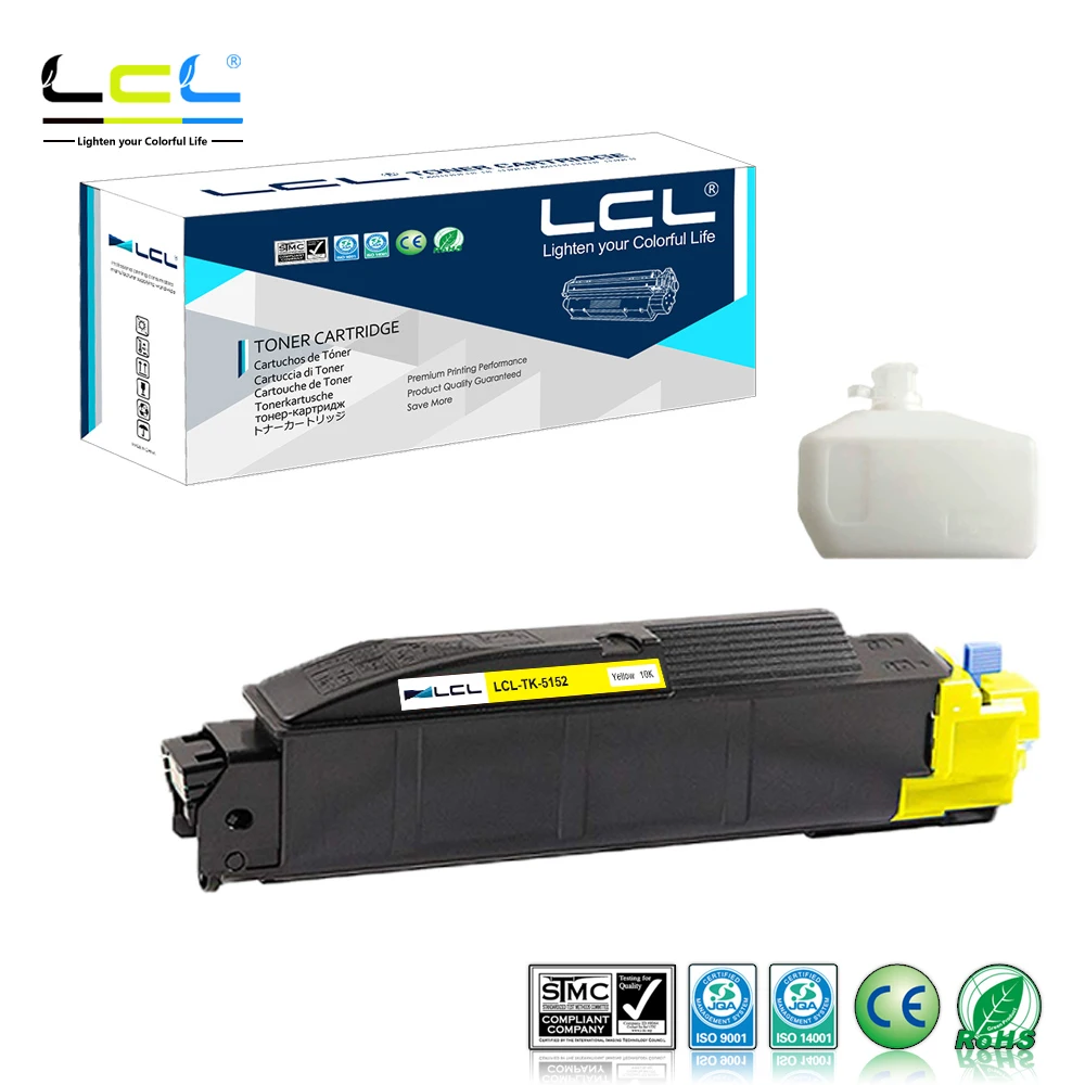 

LCL TK-5152 TK-5152K C M Y 1T02NS0US0 (1-Pack K/C/M/Y) Toner Cartridge Compatible for Kyocera ECOSYS M6035cidn M6535cidn