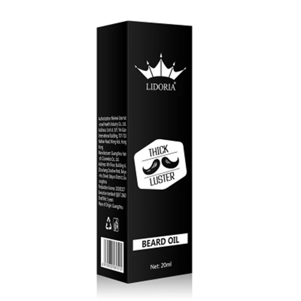 Fashion Beard Growth Fluid Natural Men Moisturize 20ml Moustache Wax Hair Cream Beauty Health Beard Growth Essence for LIDORIA