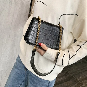 

Luxury Alligator Chain Handbags And Purses Women Bags Designer Fashion Leather Shoulder Bags Crossbody Tote Bags