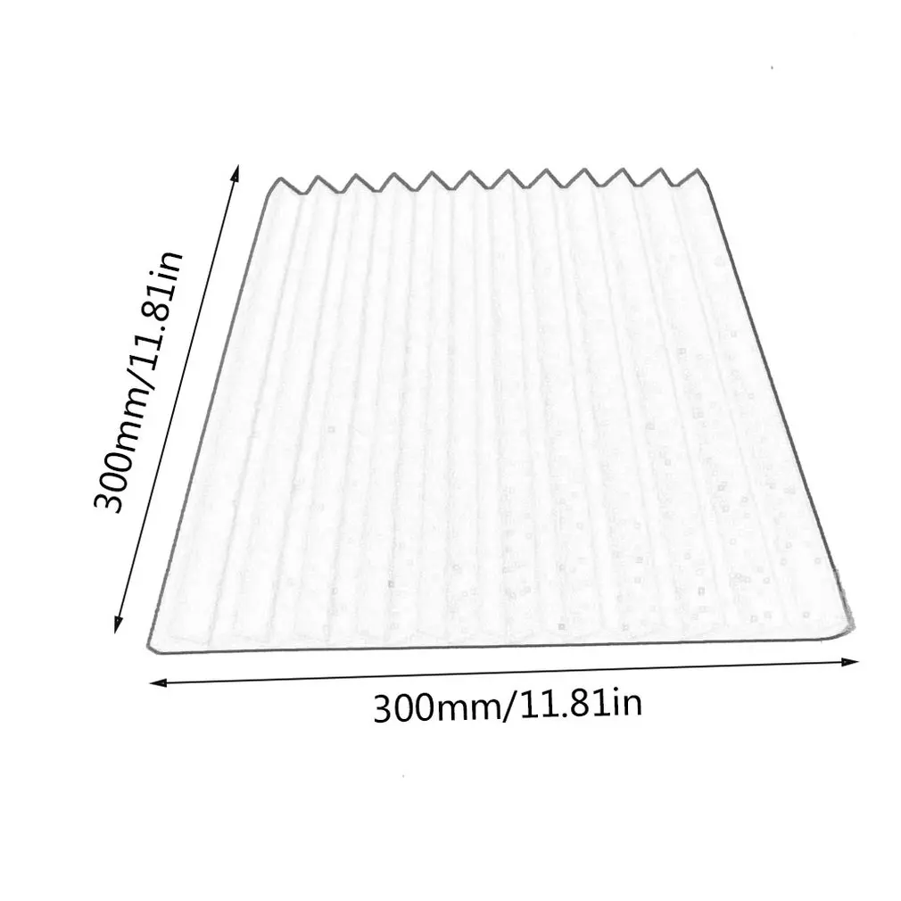 1Pcs 30x30x2.5cm Studio Acoustic Foam Panels Sound Insulation Treatment KTV Room Wall Soundproof Foam Sponge Pad with Tapes