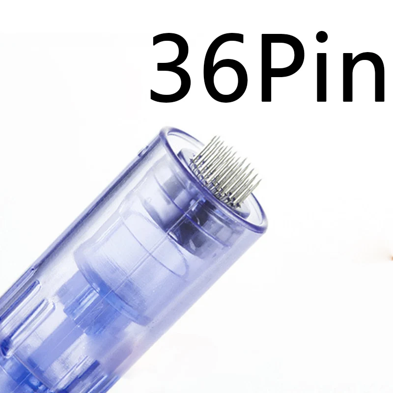 100pcs 36pin Наольд д-р ручка микронеедл А6 иглы картридж для авто Электрический Микро прокатки кожный штамп терапия Уход за кожей иглы инструмент - Габаритные размеры: 100pcs 36pin