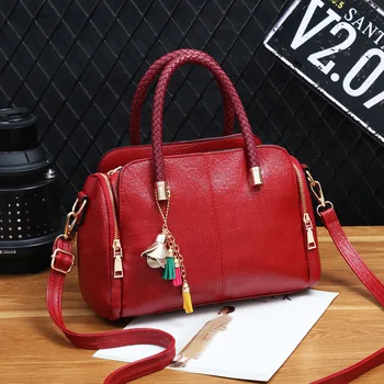 

Handbags Solid Color Soft Pu Handbags Fashion Personality Women's Shoulder Bag