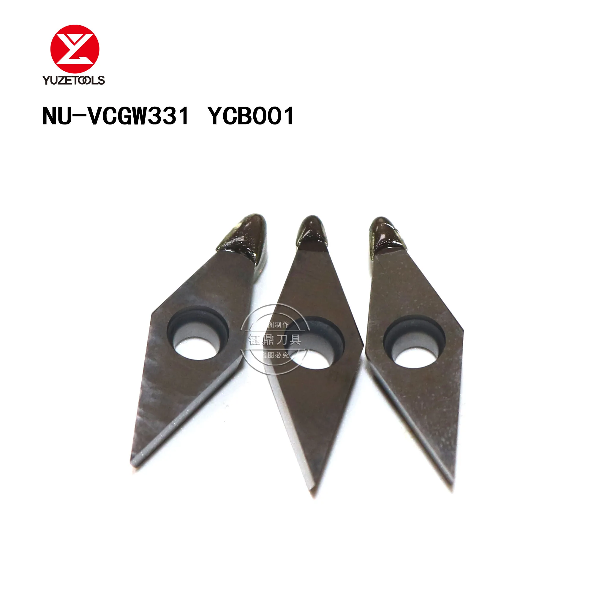 YUZETOOLS лезвие CBN CNC инструмент NC-VCGW331 YCB001 алюминиевое лезвие