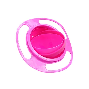 Universal Gyro Bowl Practical Design Children Rotary Balance Novelty Gyro Umbrella 360 Rotate Spill Proof Solid