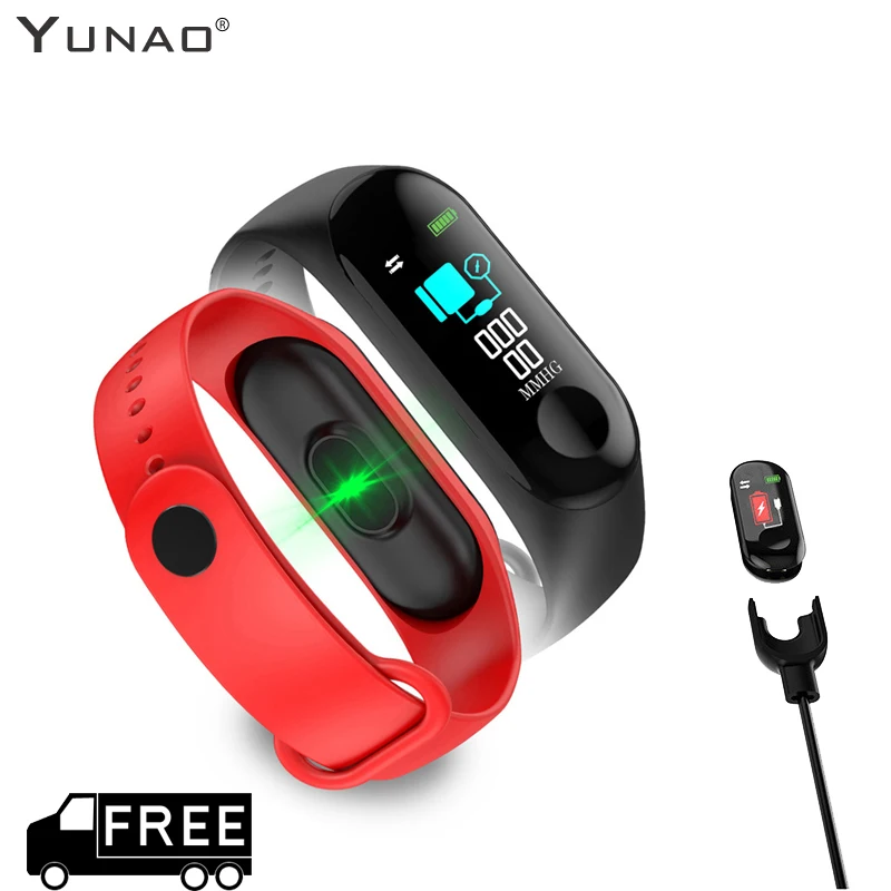 

YUNAO M3 Sports Smart Watch Sports Fitness bracelet Activity Heart Rate Tracker Blood Pressure IP67 Waterproof Step Wristband