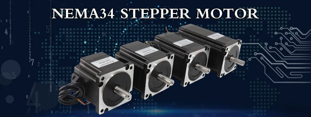 Free shipping 86BYGH11860 stepper motor 8.0N.m 6A D14mm Nema34 stepping motor for CNC engraving machine high torque