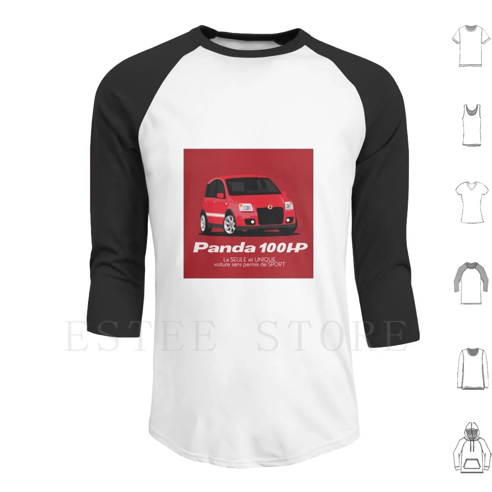 Fiat Panda 100Hp Felpe Con Cappuccio Rosse Manica Lunga Fiat Panda Abarth 100Hp 100 Hp Sport Hatchback Hokech Italia Italiana