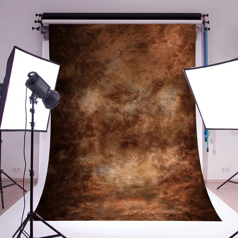 5x7FT абстрактный коричневый Виниловый фон для студийной фотосъемки