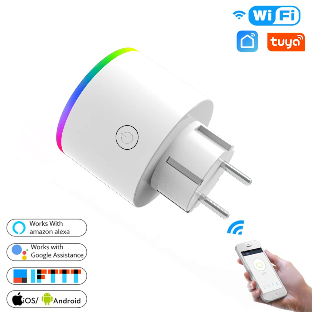 BR Wi-Fi умная розетка Беспроводная розетка умная жизнь/приложение Tuya дистанционное управление работа с Alexa Google Home не требуется концентратор