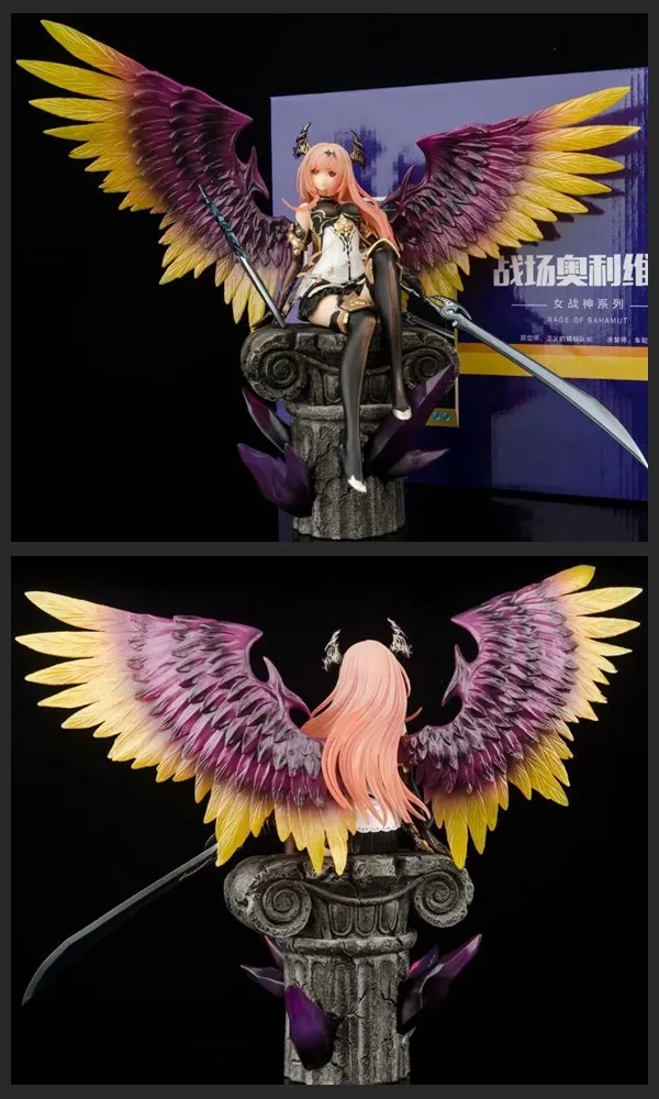 Аниме Diablo Angel Olivia Bahamut бог войны Сидящая Модель в коробке ручная работа|Игровые